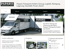 Tablet Screenshot of paparis.com